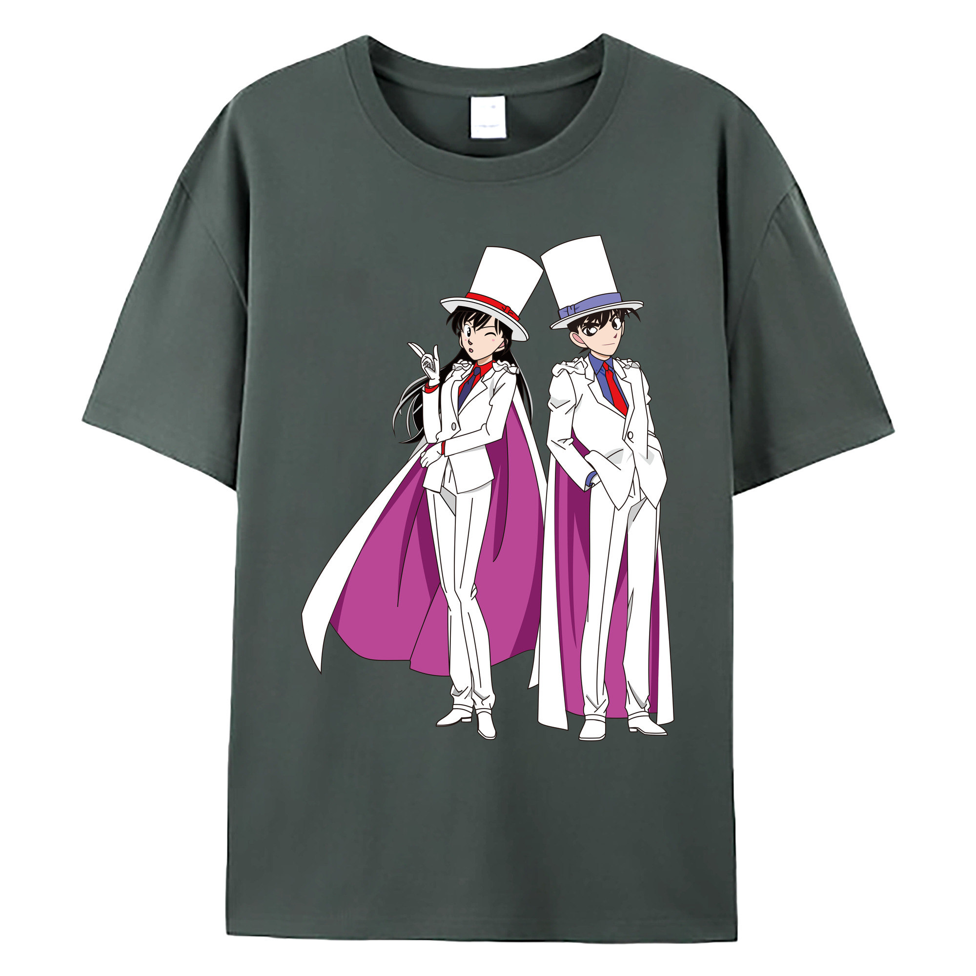 （画像用） 名探偵コナン くろば かいと Detective Conan Kuroba Kaito 綿100％ メンズ半袖Tシャツ｜肌触りやわらか＆通気性